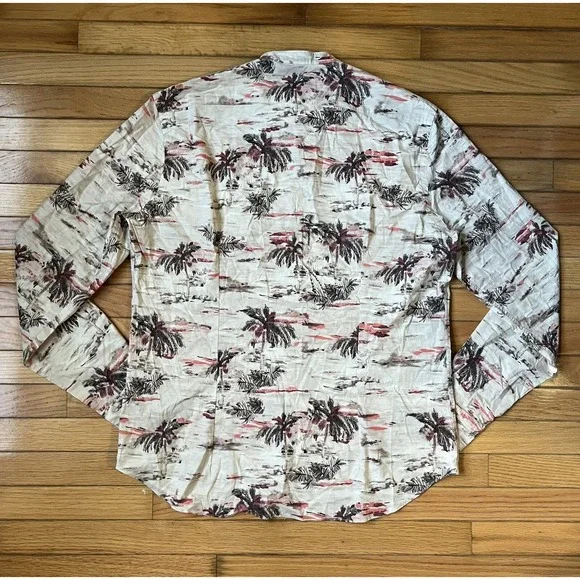 MANUEL RITZ Male Camicia Lavata Shirt Beige Size 17 1/2 XL